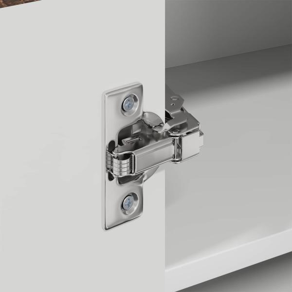 Wand-Eckschrank LUCCA Brauneiche 57 x 57 x 40 cm Holzwerkstoff