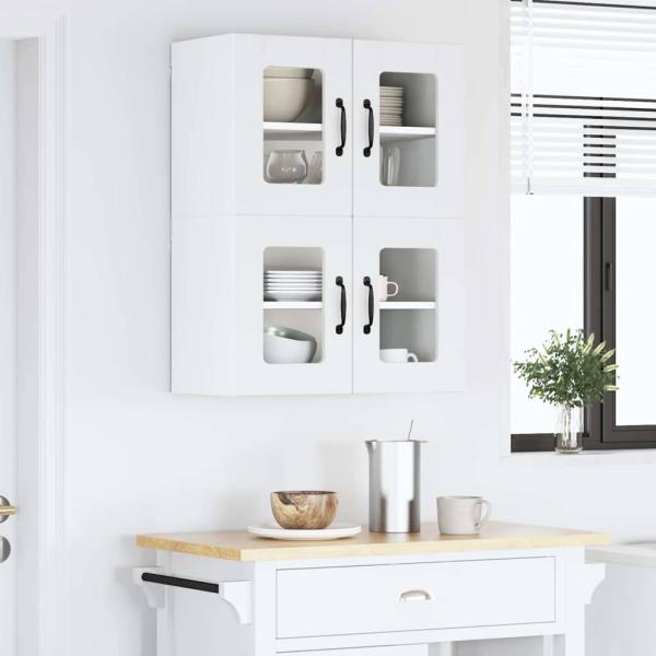 Küchenhängeschrank mit Regal Weiß 60 x 31 x 40 cm Holzwerkstoff
