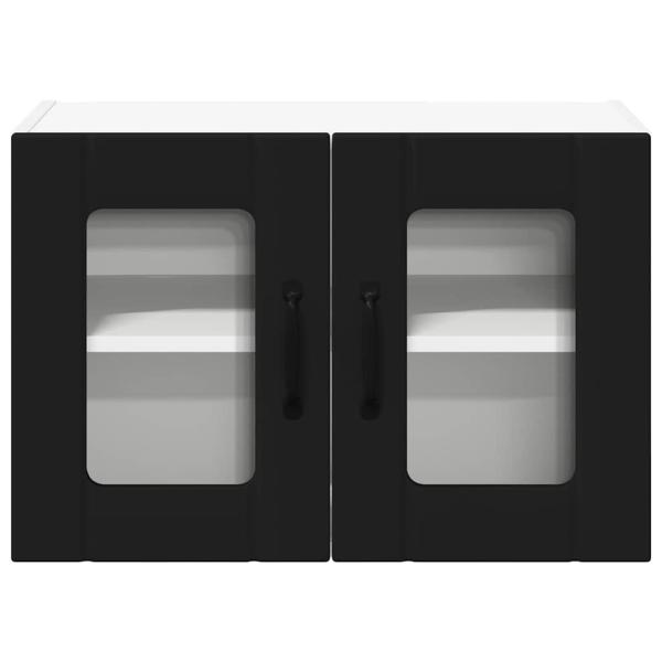 Küchenhängeschrank Schwarz 60 x 31 x 40 cm Holzwerkstoff