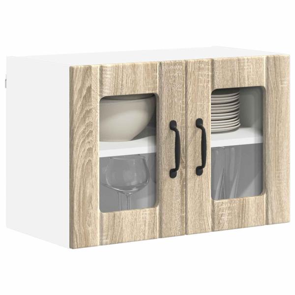 Wandglas-Schrank LUCCA Sonoma-Eiche 60 x 31 x 40 cm