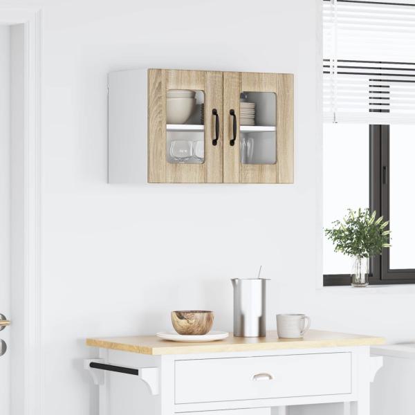 Wandglas-Schrank LUCCA Sonoma-Eiche 60 x 31 x 40 cm