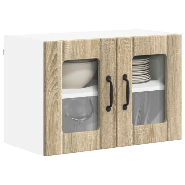 Küchenhängeschrank mit Regal 2 pcs Sonoma-Eiche 60 x 31 x 40 cm