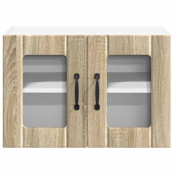 Küchenhängeschrank mit Regal 2 pcs Sonoma-Eiche 60 x 31 x 40 cm