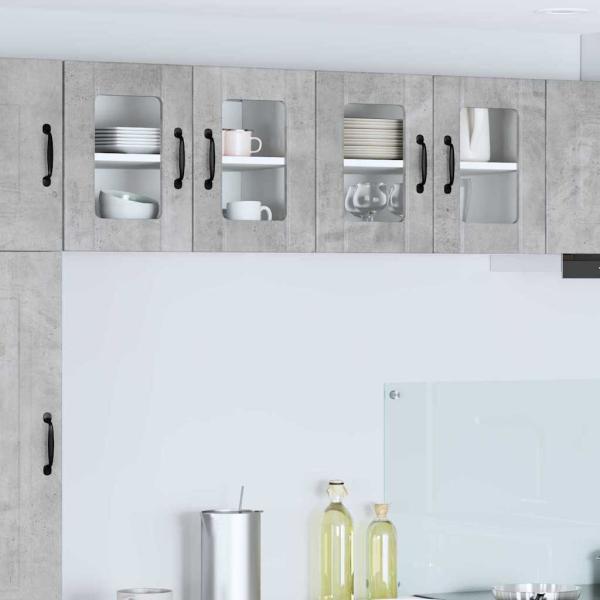 ARDEBO.de - Küchenhängeschrank Beton Grau 60 x 31 x 40 cm Holzwerkstoff