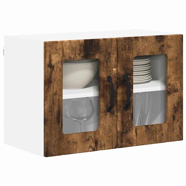 Küchenhängeschrank 2 pcs Geräucherte Eiche 60 x 31 x 40 cm