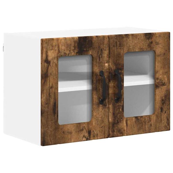 Küchenhängeschrank 2 pcs Geräucherte Eiche 60 x 31 x 40 cm