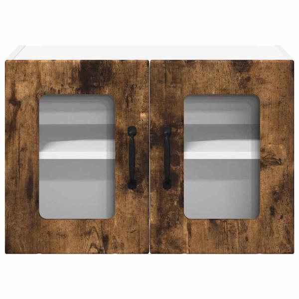 Küchenhängeschrank 2 pcs Geräucherte Eiche 60 x 31 x 40 cm