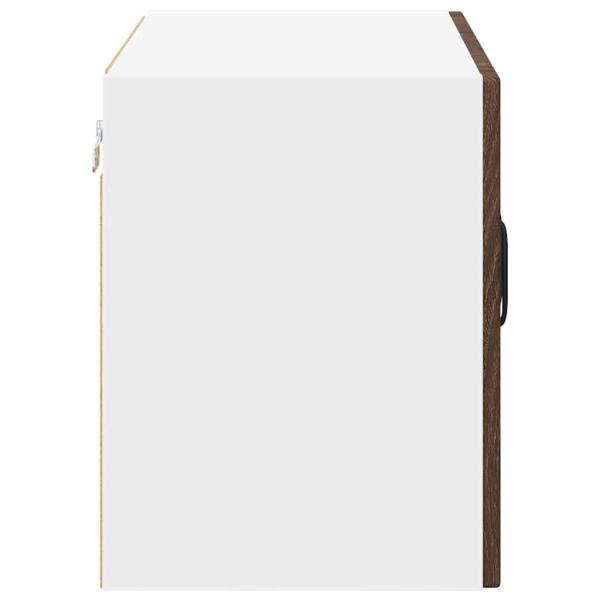 Küchenhängeschrank mit Regal Braun Eichen-Optik 60 x 31 x 40 cm