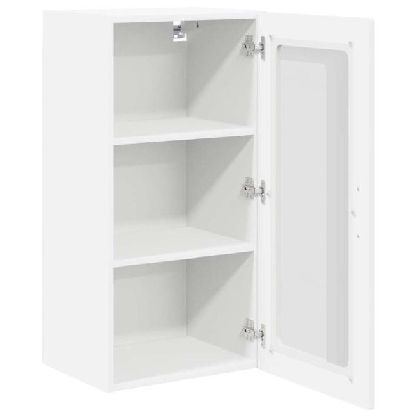 Küchenhängeschrank mit Regal Weiß 40 x 31 x 80 cm Holzwerkstoff