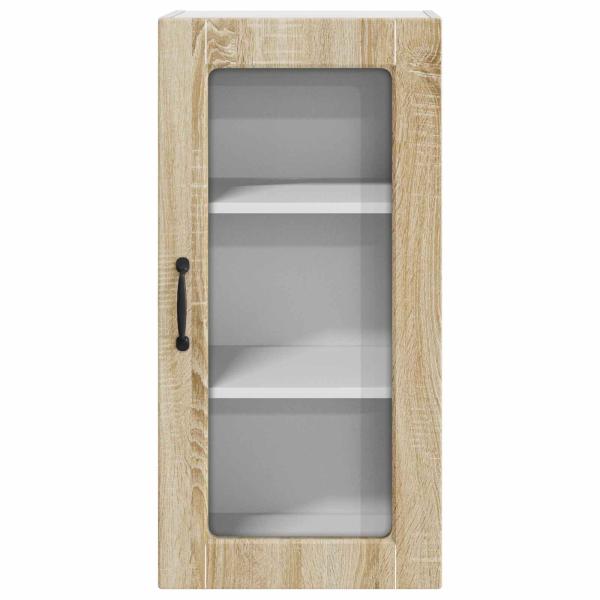 Küchenhängeschrank mit Regal 2 pcs Sonoma-Eiche 40 x 31 x 80 cm