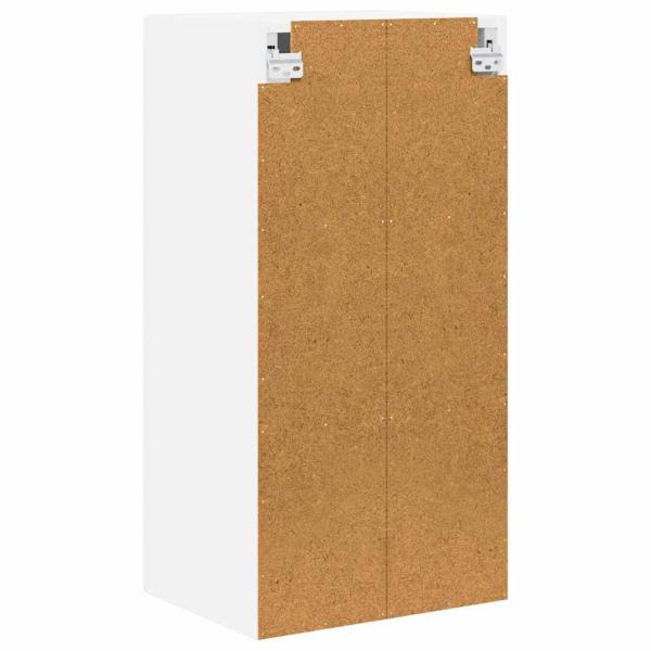 Küchenhängeschrank mit Tür 2 pcs Hochglanz Weiß 40 x 31 x 80 cm