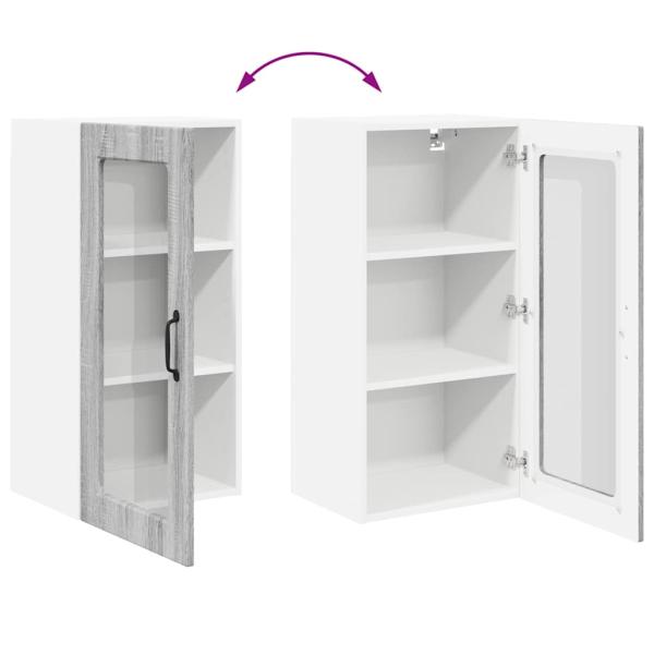 Küchenhängeschrank Graues Sonoma 40 x 31 x 80 cm Holzwerkstoff
