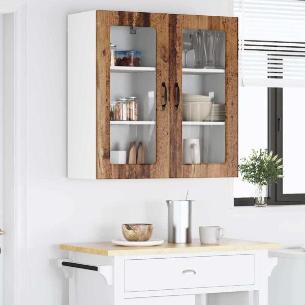 Küchenhängeschrank 2 pcs Altholz 40 x 31 x 80 cm Holzwerkstoff