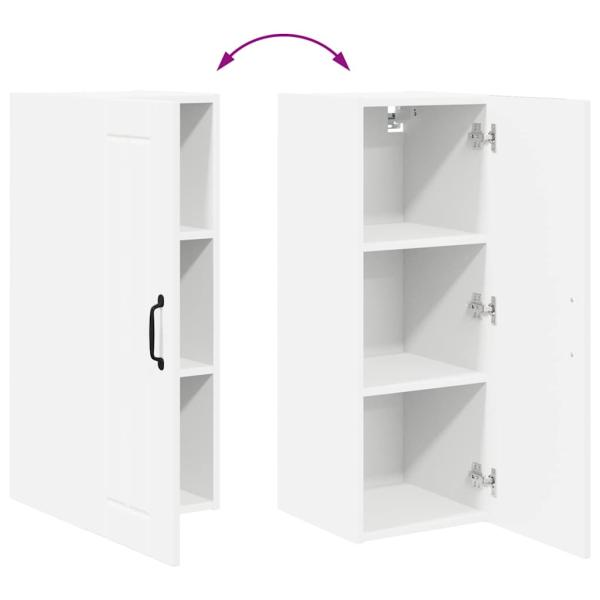 Küchenhängeschrank 2 pcs Weiß 30 x 31 x 80 cm Holzwerkstoff