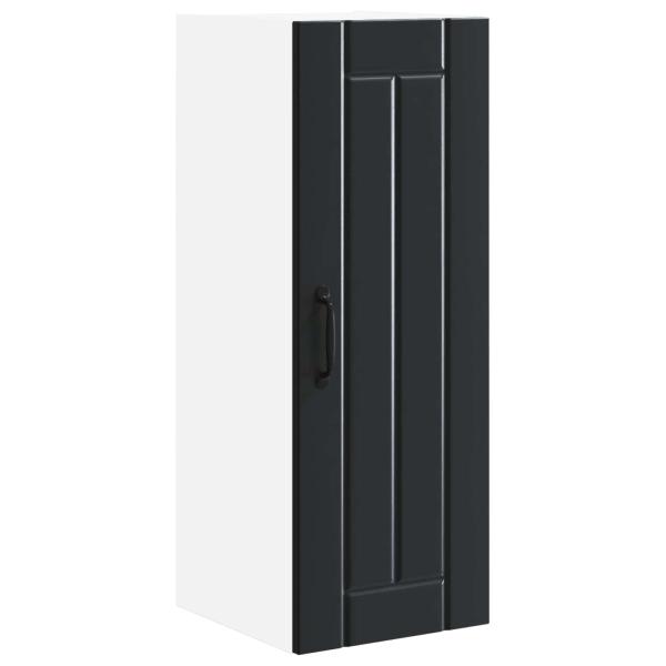 Wandschrank LUCCA 2 stk. Schwarz Holzwerkstoff