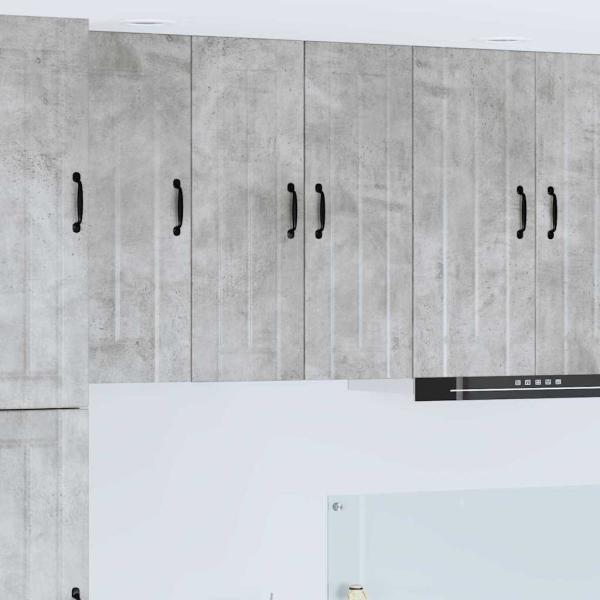 ARDEBO.de - Küchenhängeschrank Beton Grau 30 x 31 x 80 cm Holzwerkstoff
