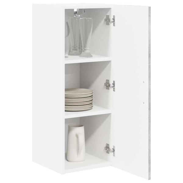 Küchenhängeschrank Beton Grau 30 x 31 x 80 cm Holzwerkstoff