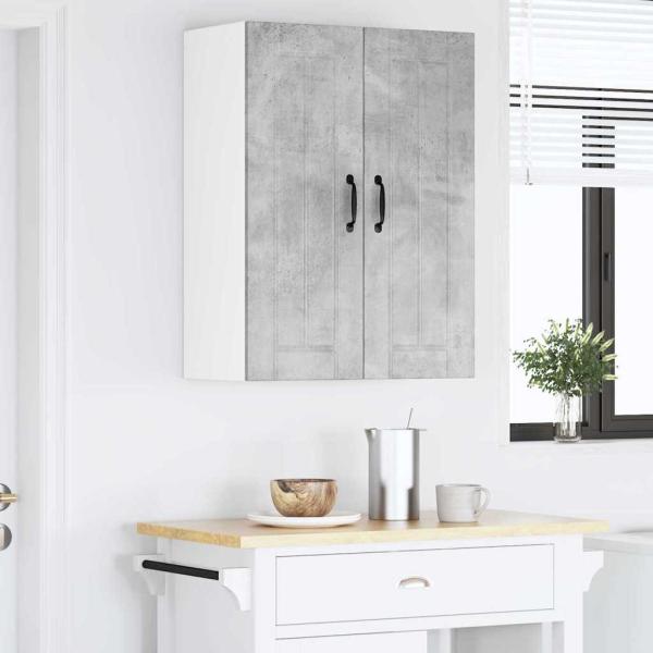 Küchenhängeschrank Beton Grau 30 x 31 x 80 cm Holzwerkstoff