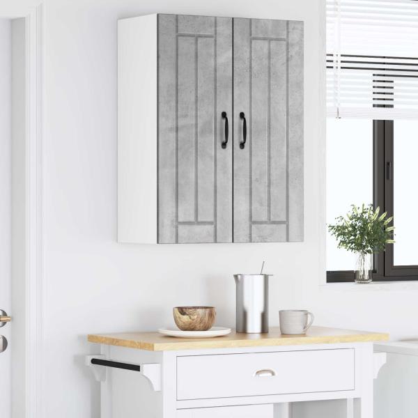 Wandschrank LUCCA 2 stk. Betongrau Holzwerkstoff