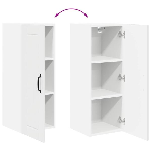 Küchenhängeschrank Hochglanz Weiß 30 x 31 x 80 cm Holzwerkstoff