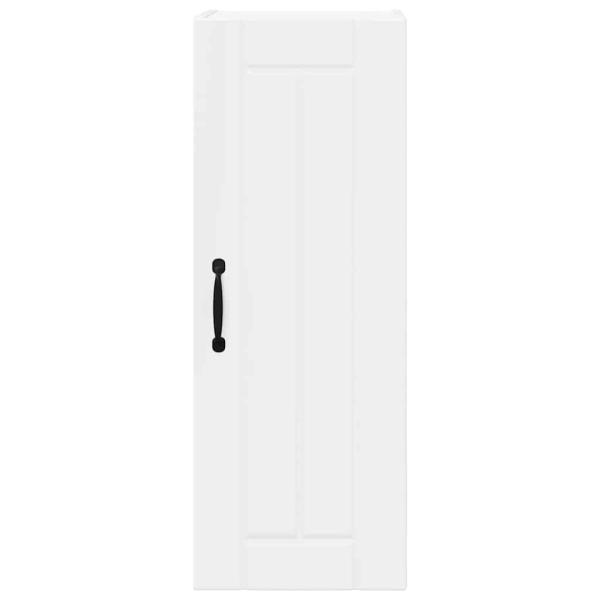 Küchenhängeschrank Hochglanz Weiß 30 x 31 x 80 cm Holzwerkstoff