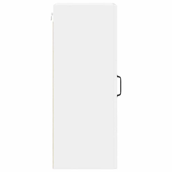 Küchenhängeschrank mit Tür 2 pcs Hochglanz Weiß 30 x 31 x 80 cm