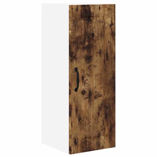 Küchenhängeschrank mit Regal Geräucherte Eiche 30 x 31 x 80 cm