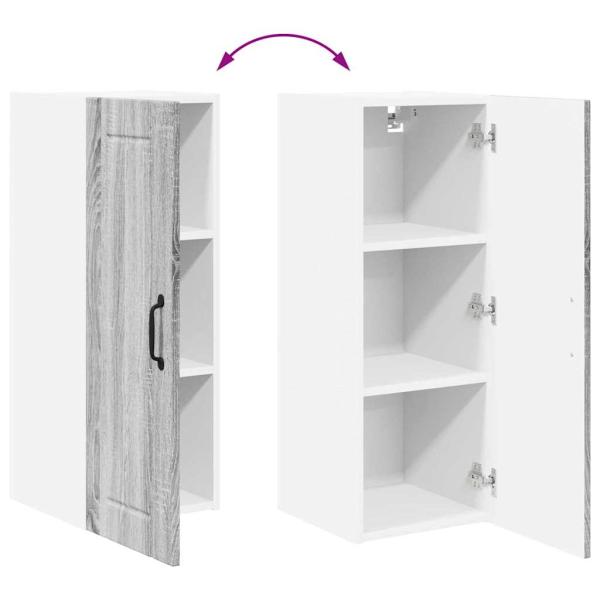 Küchenhängeschrank Graues Sonoma 30 x 31 x 80 cm Holzwerkstoff