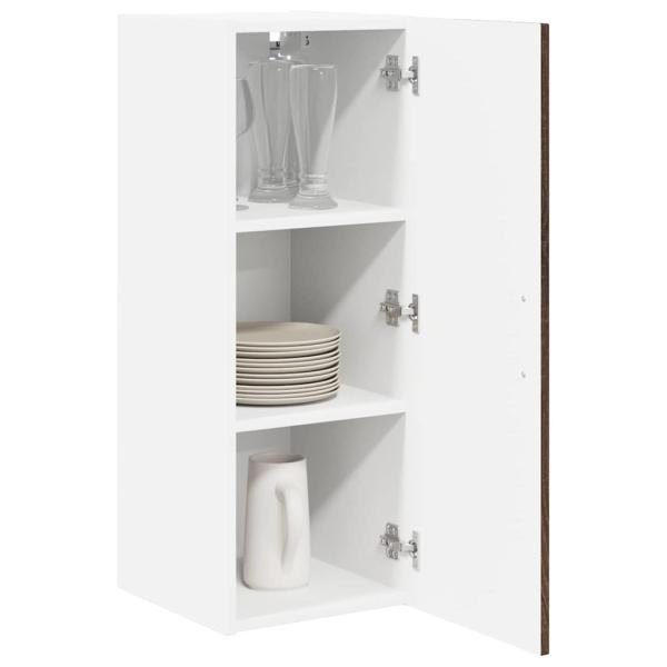 ARDEBO.de - Küchenhängeschrank mit Regal Braun Eichen-Optik 30 x 31 x 80 cm