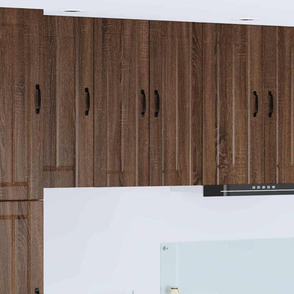 ARDEBO.de - Küchenhängeschrank 2 pcs Braun Eichen-Optik 30 x 31 x 80 cm