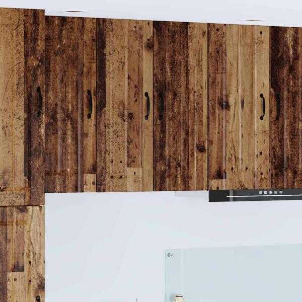 ARDEBO.de - Küchenhängeschrank 2 pcs Altholz 30 x 31 x 80 cm Holzwerkstoff