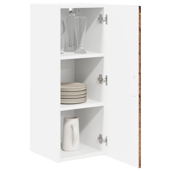 Küchenhängeschrank 2 pcs Altholz 30 x 31 x 80 cm Holzwerkstoff