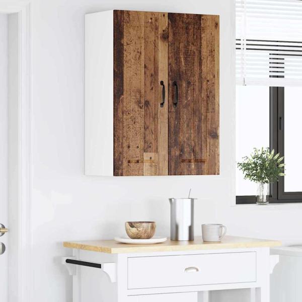 Küchenhängeschrank 2 pcs Altholz 30 x 31 x 80 cm Holzwerkstoff