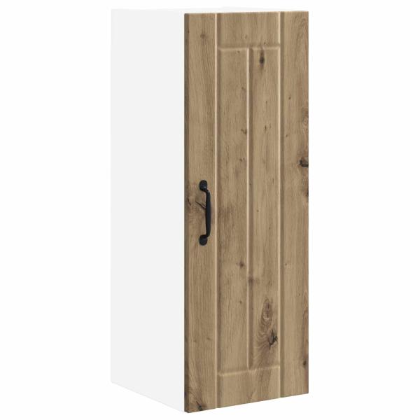 Küchenhängeschrank mit Tür 2 pcs Artisan-Eiche 30 x 31 x 80 cm