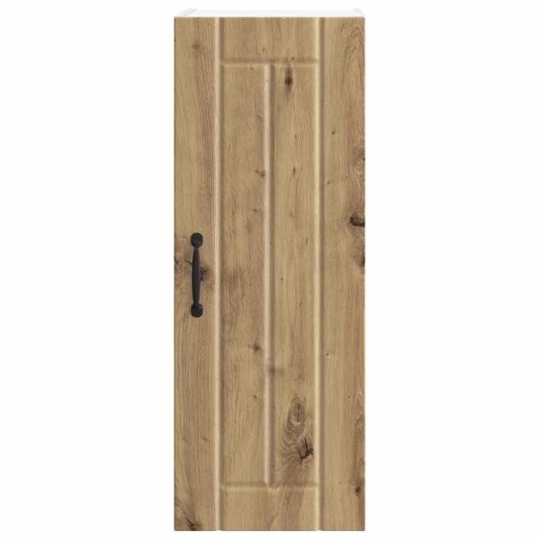 Küchenhängeschrank mit Tür 2 pcs Artisan-Eiche 30 x 31 x 80 cm