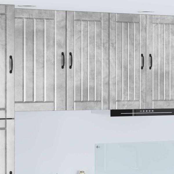 ARDEBO.de - Küchenhängeschrank Beton Grau 40 x 31 x 80 cm Holzwerkstoff