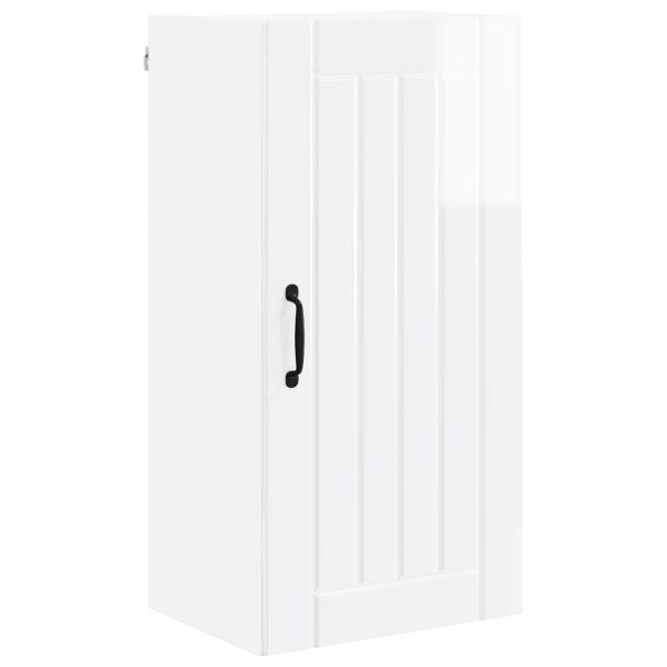 Küchenhängeschrank Hochglanz Weiß 40 x 31 x 80 cm Holzwerkstoff