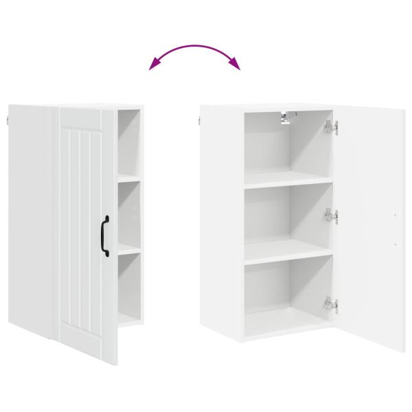 Küchenhängeschrank Hochglanz Weiß 40 x 31 x 80 cm Holzwerkstoff