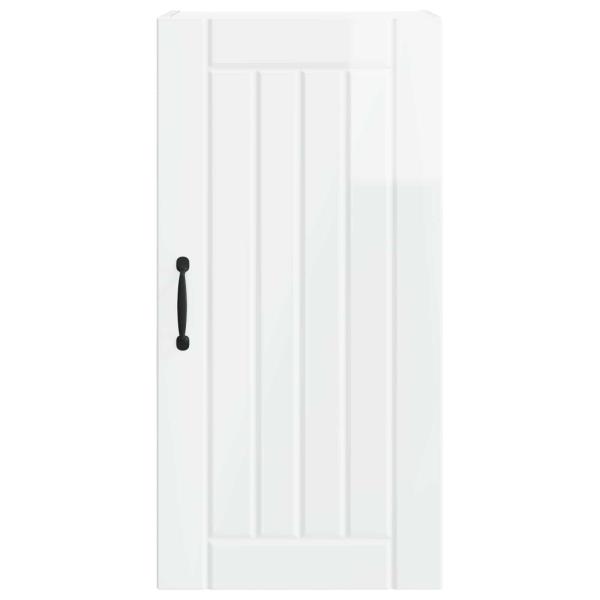 Küchenhängeschrank Hochglanz Weiß 40 x 31 x 80 cm Holzwerkstoff
