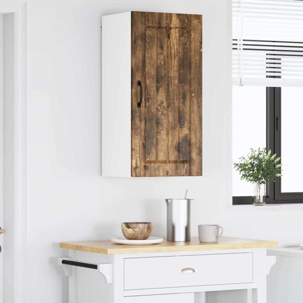 Küchenhängeschrank mit Regal Geräucherte Eiche 40 x 31 x 80 cm