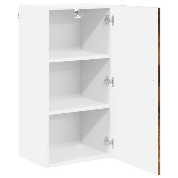 Küchenhängeschrank mit Regal Geräucherte Eiche 40 x 31 x 80 cm