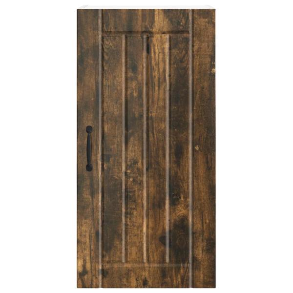 Küchenhängeschrank mit Regal Geräucherte Eiche 40 x 31 x 80 cm