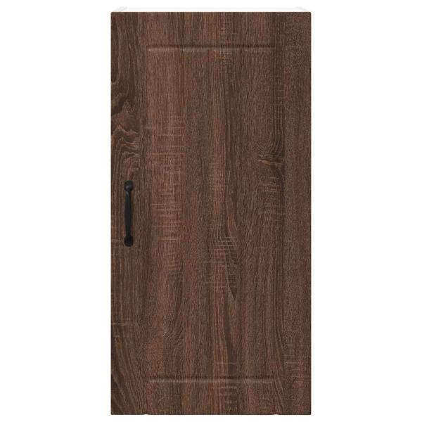 Küchenhängeschrank mit Regal Braun Eichen-Optik 40 x 31 x 80 cm