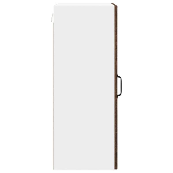Küchenhängeschrank mit Regal Braun Eichen-Optik 40 x 31 x 80 cm