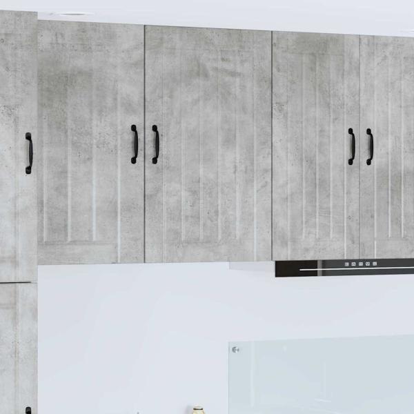 ARDEBO.de - Küchenhängeschrank Beton Grau 50 x 31 x 80 cm Holzwerkstoff
