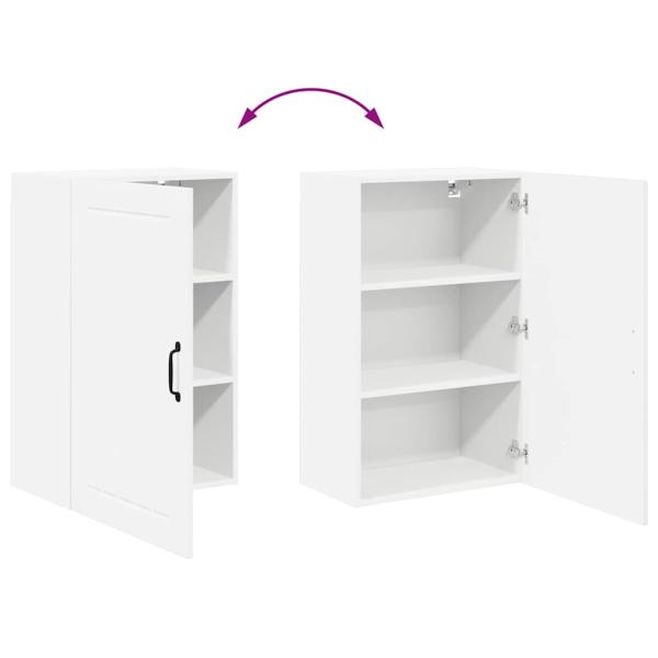 Küchenhängeschrank Hochglanz Weiß 50 x 31 x 80 cm Holzwerkstoff