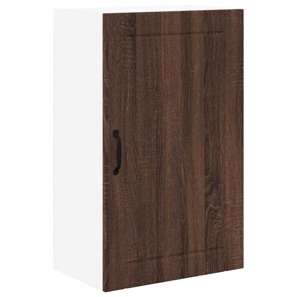 Küchenhängeschrank mit Regal Braun Eichen-Optik 50 x 31 x 80 cm