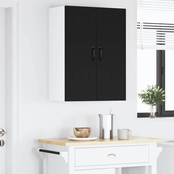 Küchenhängeschrank Schwarz 60 x 31 x 80 cm Holzwerkstoff