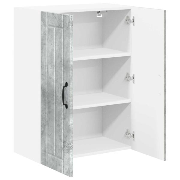 ARDEBO.de - Küchenhängeschrank Beton Grau 60 x 31 x 80 cm Holzwerkstoff