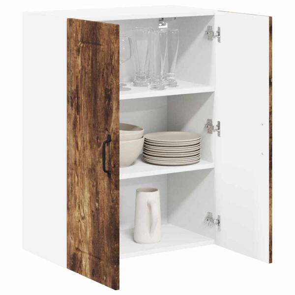 Küchenhängeschrank mit Regal Geräucherte Eiche 60 x 31 x 80 cm
